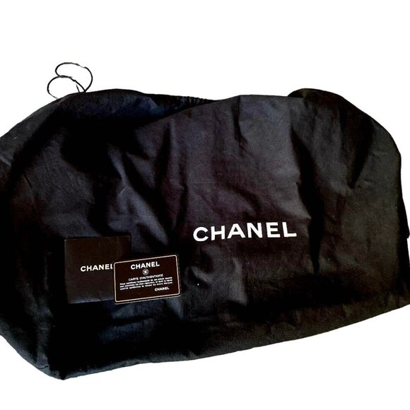 Authentic CHANEL CC Caviar Leather Boston Bag Bowler Shoulder Bag White Tote - Picture 3 of 10